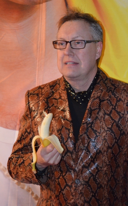 Lars-Åke Wilhelmsson med banan