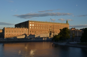 Utsikt Kungliga slottet ifrån Operakällaren